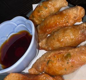 鶏皮餃子