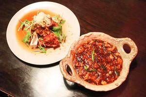 本格四川麻婆豆腐＆油淋鶏セット