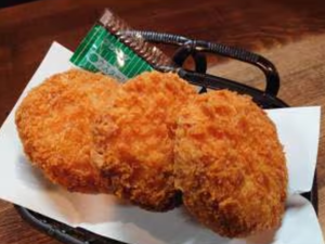 ジョニーのからあげ ハムカツ3個 ウスターソース付き