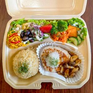 鶏むねミンチの和風ハンバーグ