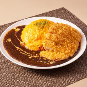 本格仕込みのデミグラスオムライス×トンカツ