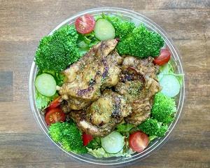 【当店の人気No.3】ジャークチキンサラダボウル 【Popularity No.3】Jerk chicken salad bowl