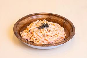 明太クリームパスタ