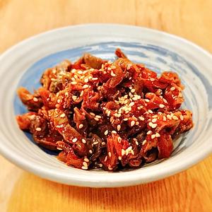 銀皮(砂ずり)の旨辛バター醤油炒め