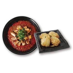 揚げ餃子4個+麻婆麺セット