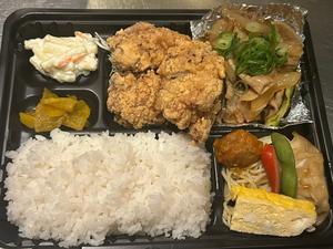 手作り唐揚げ生姜焼き弁当
