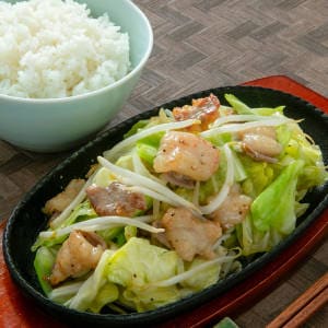 ホルモン塩焼鉄板