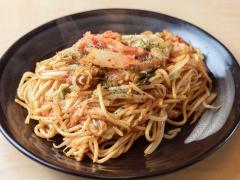 かすキムチ塩焼きそば