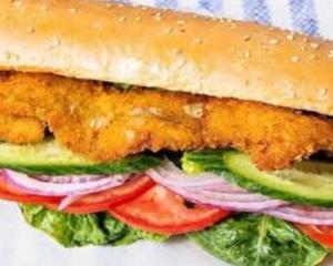 Schnitzel シュニッツェル Fried Chicken Cutletフライドチキンカツレツ Buguette Sando ブゲットサンド