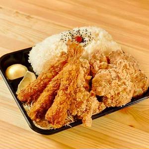1キロからあげ＆エビフライ弁当