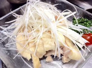 白切鶏 (自家製ムシドリ) 5切 Simmered chicken 5 cut