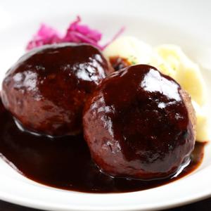 自家製炭火焼きハンバーグ2個