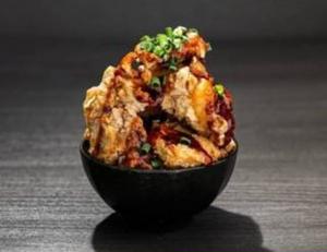 昔ながらの甘酢餡のから揚げ3個