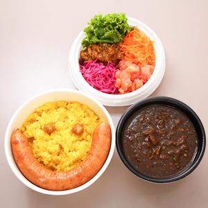 博多カレーライスセット+ソーセージ