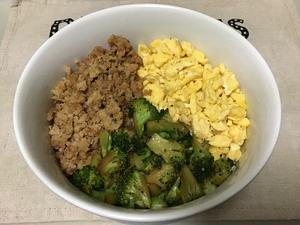 三色丼 Three-color rice bowl