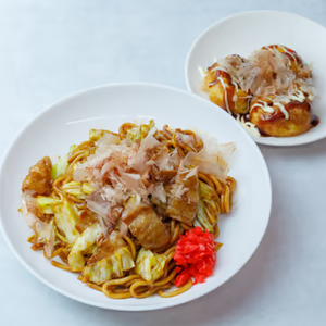 焼きそば たこ焼き3個セット(Aセット)