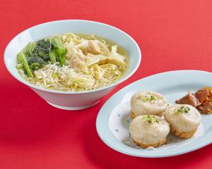 小龍包(3個)+雲呑麺(ワンタン麺)