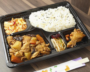 椎茸と鶏肉じゃが弁当