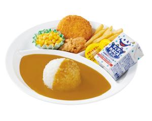 カレーハウスCoCo壱番屋 お子さまカレー クリームコロッケ(カニ入り)＆フライドチキン
