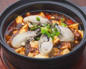 牡蠣入り麻婆豆腐