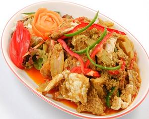 プーパッポンカレー Stir Fried Soft Shell Curry
