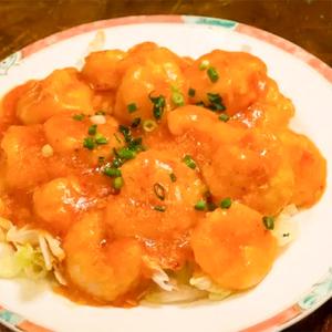 大エビのチリソース煮