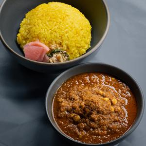チキンカレーとライス Chicken curry ＆ rice