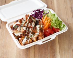 NY屋台メシ!!チキンオーバーライス 【糖質オフ】チキンオーバーサラダ [Reduced Carbs] Chicken Over Salad