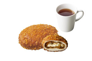カリカリチーズカレーパンセット(ホットティー)