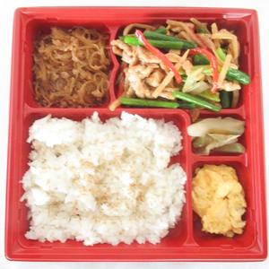豚肉とニンニクの芽の炒め弁当