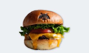 プラントベースドビーフチーズバーガーPlant-based beef cheeseburger