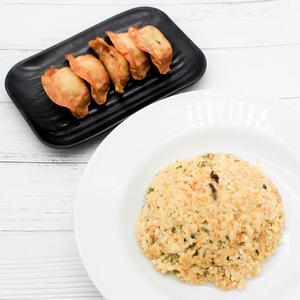 炒飯,揚げ餃子セット