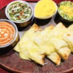 ダブルカレーチーズセット Double curry cheese nan set