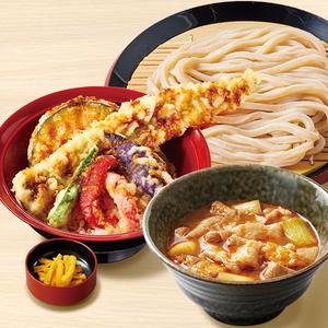 久兵衛屋 【満腹久セット】旨辛肉つけ汁うどん・穴子天丼