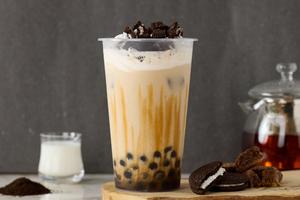 オレオ×タピオカ黒糖ミルクティー Oreo Tapioca Black Sugar Milk Tea