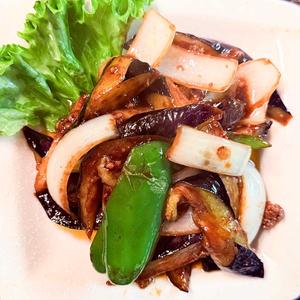 茄子味噌定食