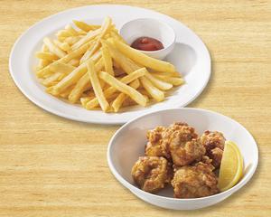 ガスト 山盛りポテトフライ&若鶏の唐揚げ(5コ)