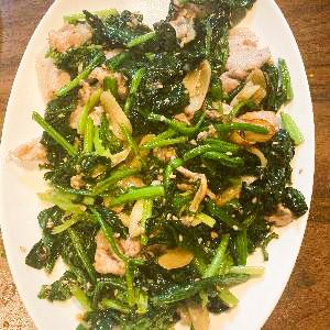 ほうれん草ベーコンサラダ 大  spinach bacon salad L