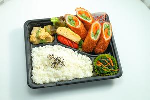 肉巻きフライのお弁当