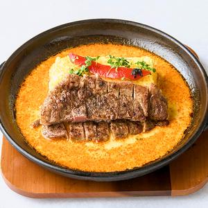 【ステーキ200g】豚肩ロースステーキカレー