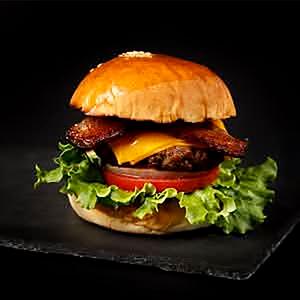 【定番！】BCバーガー(Bacon/ Cheese)単品 Bacon Cheese Burger with no fries