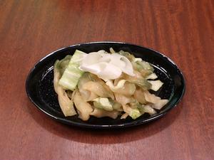 ザーサイと長葱の塩ナムル