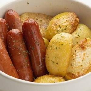 フライドポテト【S】＆ 粗挽きソーセージ(3本) French Fries(Small) ＆Coarse ground sausage