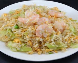 エビとレタス炒飯