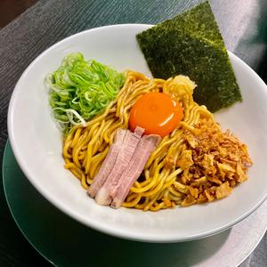 鶏油まぜそば+チャーシュー丼