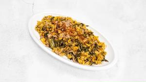 牛肉と浅漬け野菜のチャーハン