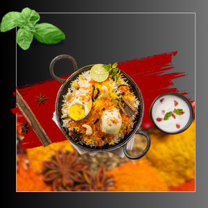 チキンダムビリヤニ ライタ添え Chicken Dum Biryani with Raita