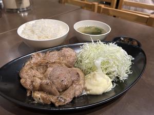 焼豚(しょうが焼)定食 Grilled Pork (Ginger Pork) Set Meal