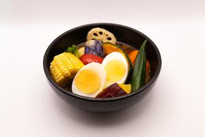 ごろっと野菜と卵のスープカレー