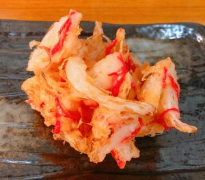 紅生姜入り玉ねぎのかき揚げ